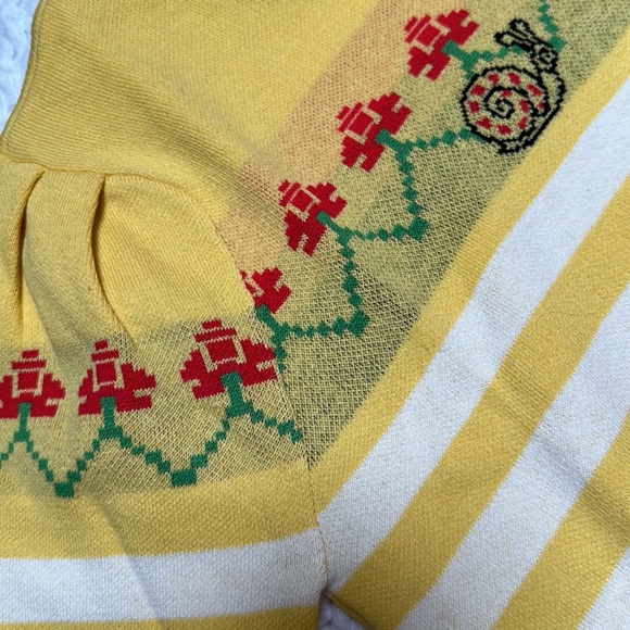 Modcloth Yellow and White Striped Sweater - Picture 4 of 6